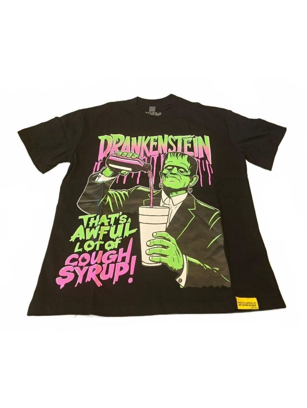 That's Awful Lot of Cough Syrup Drankenstein Graphic T-Shirt Size Mens Large